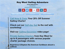 Tablet Screenshot of keywestsailingadventure.com